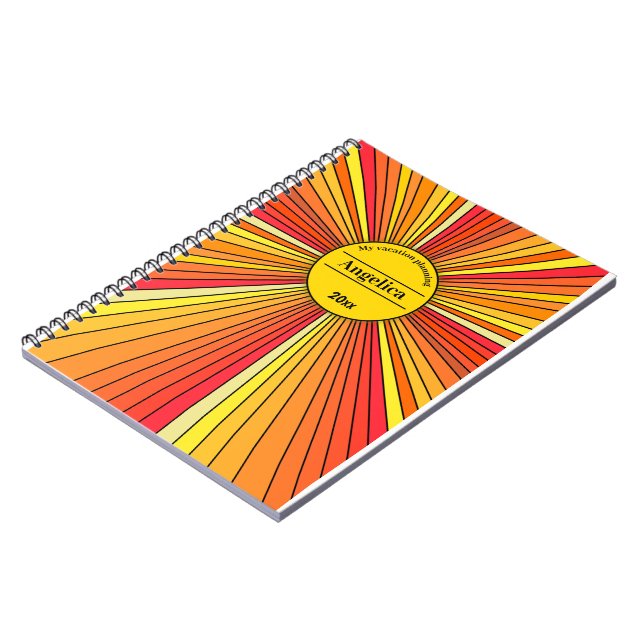 Sunshine Customisable Notebook (Left Side)