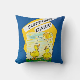 "Sunshine Daze" Throw Pillow