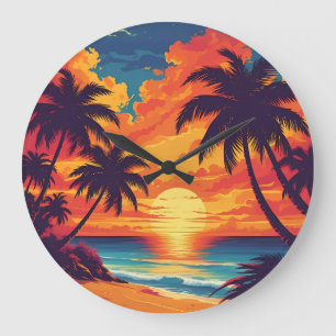 SUNSHINE DESIGN POSTER LARGE CLOCK