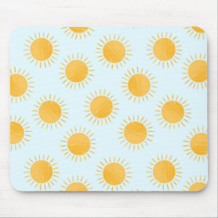 Sunshine Doodle Day Pattern Mouse Mat