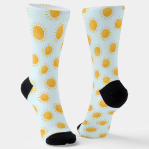 Sunshine Doodle Day Pattern Socks