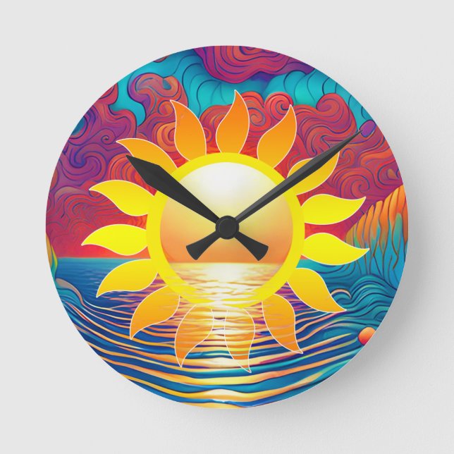 Sunshine Dream Round Clock (Front)