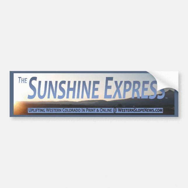 Sunshine Express Official Banner Bumper Sticker (Front)