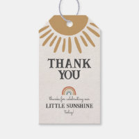 sunshine favour tag for birthday or baby shower