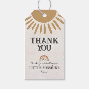 sunshine favour tag for birthday or baby shower