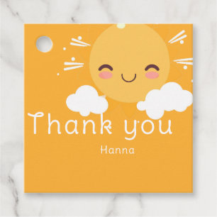 Sunshine favour tags