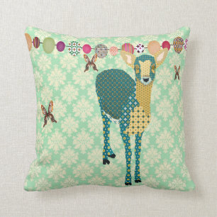 Sunshine Fawn & Golddust Butterflies Mint Julep Da Cushion