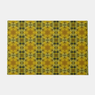 Sunshine Flower Burst Golden Doormat