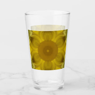 Sunshine Flower Burst Golden Glass