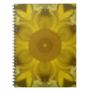 Sunshine Flower Burst Golden Notebook
