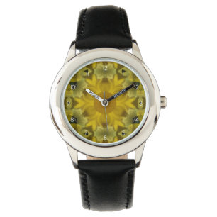 Sunshine Flower Burst Golden Watch