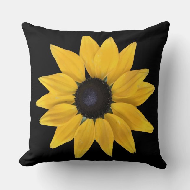 Sunshine Flower Radiates Peace, Joy, Love Cushion (Front)