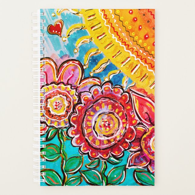 Sunshine & Flowers Colourful Planner (Front)