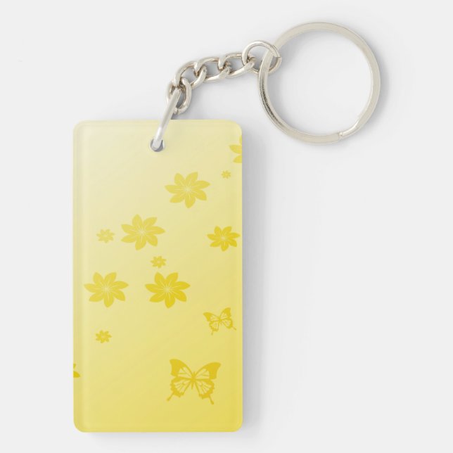 Sunshine Flowers Key Ring (Back)