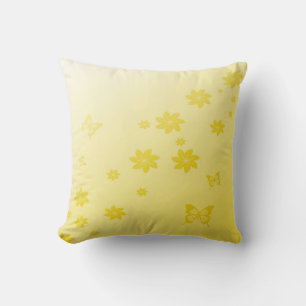 Sunshine Flowers n Butterflies Cushion