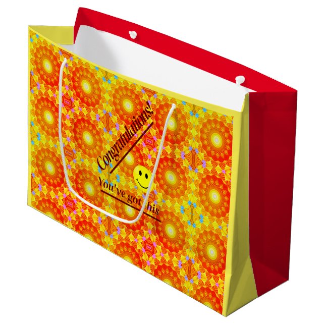 Sunshine Fun Celebration Large Gift Bag (Front Angled)
