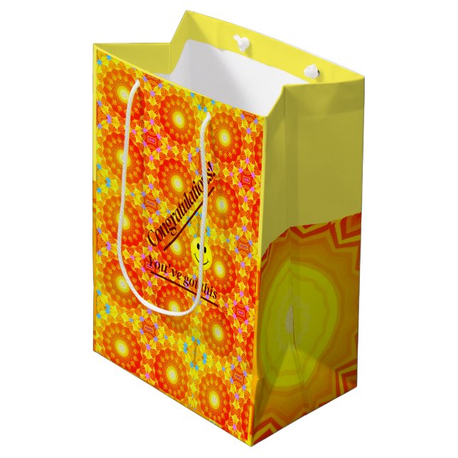 Sunshine Fun Celebration Medium Gift Bag (Front Angled)