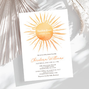 Sunshine Gender-Neutral Baby Shower Invitation