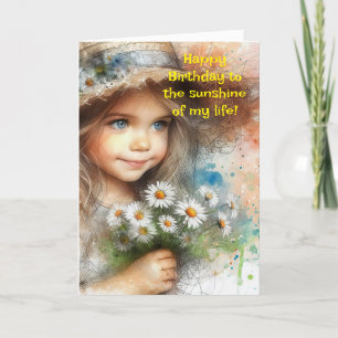 SUNSHINE GRANDDAUGHTER BIRTHDAY CARD