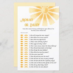 Sunshine Guess Who Said It Mummy or Daddy game