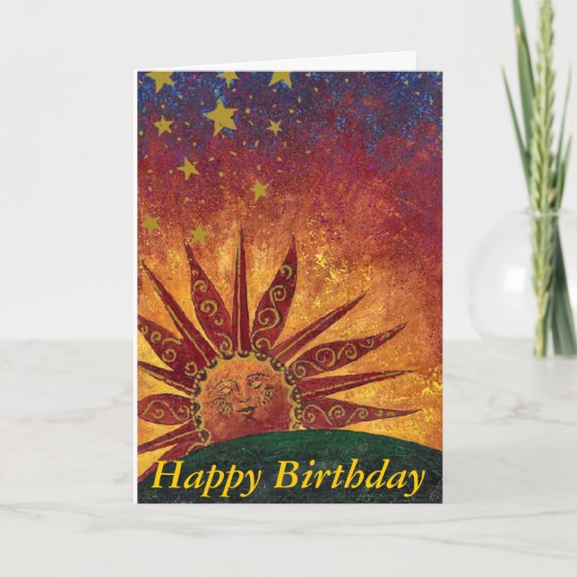 Sunshine Happy Birthday Card (Front)