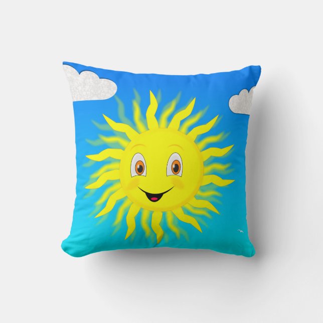 Sunshine Happy Face Cushion (Front)