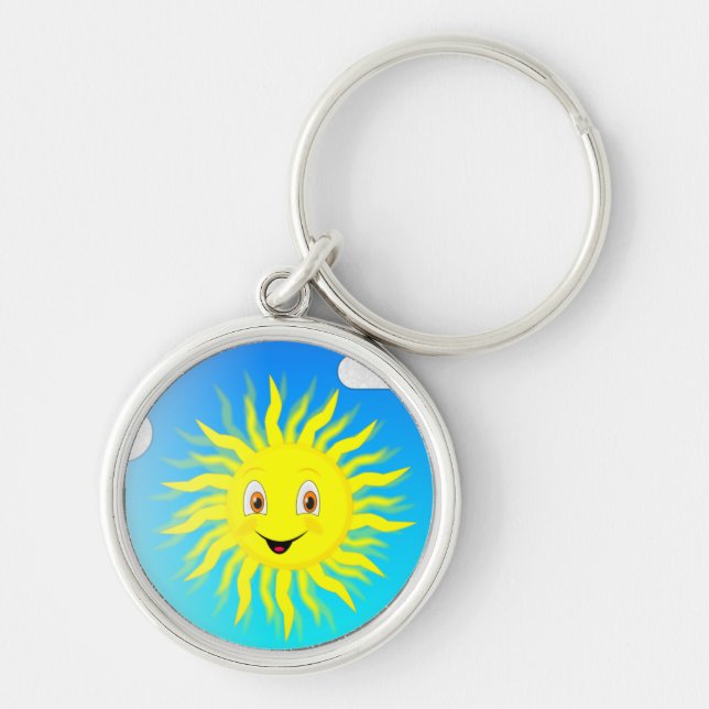 Sunshine Happy Face Key Ring (Front)