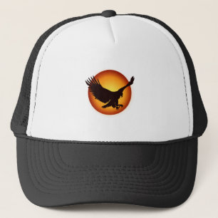 Sunshine hawk silhouette - Choose background color Trucker Hat