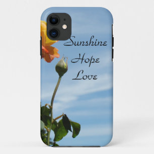 Sunshine Hope Love iPhone 5 cases Blue Sky rose