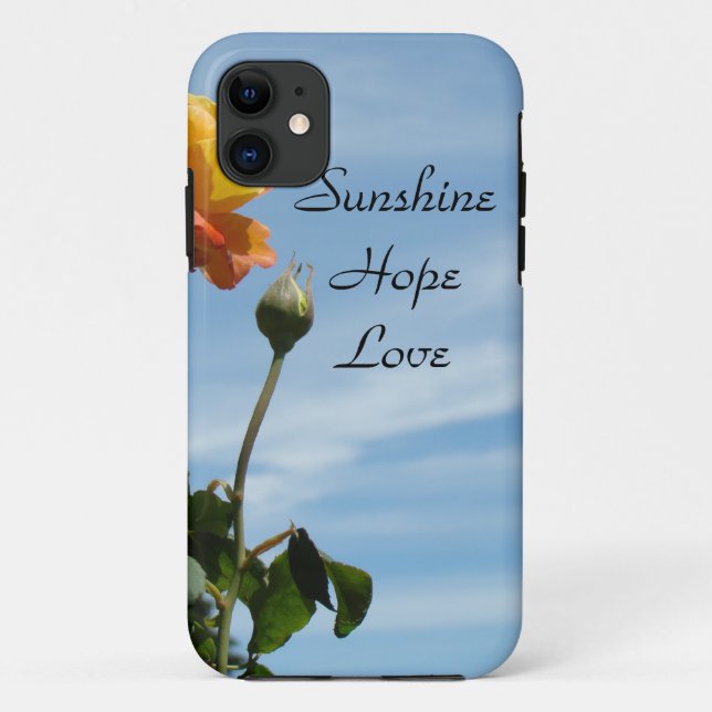 Sunshine Hope Love iPhone 5 cases Blue Sky rose (Back)