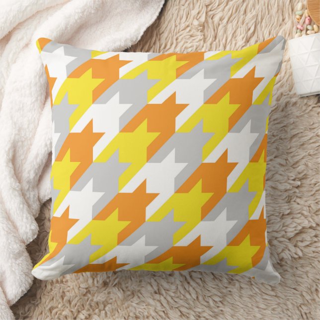 Sunshine Houndstooth Cushion (Blanket)