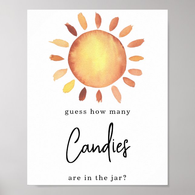 Sunshine How many candies Poster (Front)