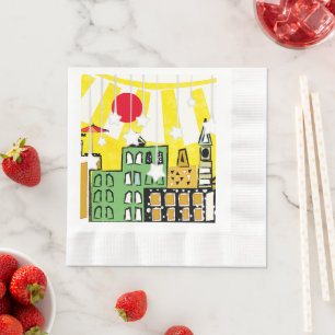 SUNSHINE IN THE CITY NAPKIN