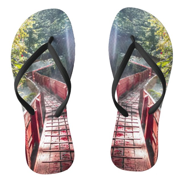 Sunshine in the Termas Geometricas, Conaripe, Chil Flip Flops (Footbed)