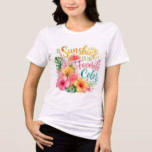 Sunshine Is My Favourite Colour Lemonade T-Shirt Tri-Blend Shirt