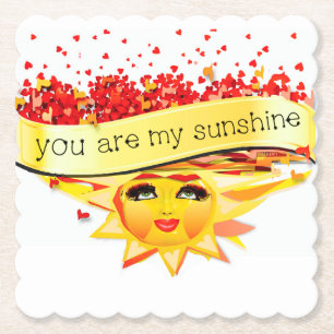 SUNSHINE KISSES PAPER COASTER