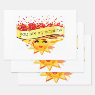 SUNSHINE KISSES WRAPPING PAPER SHEET