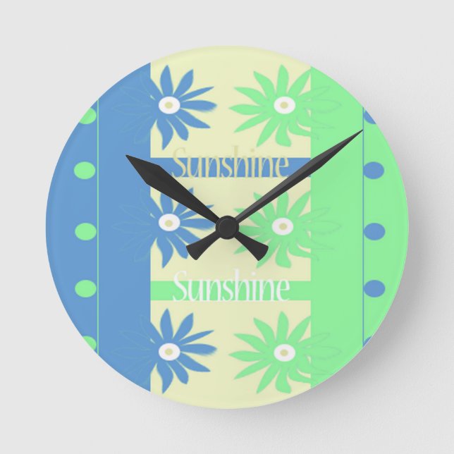 Sunshine Knick Knat Round Clock (Front)