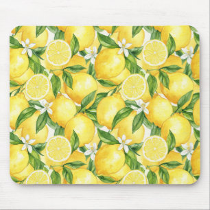 Sunshine Lemon Blossom Mouse Mat