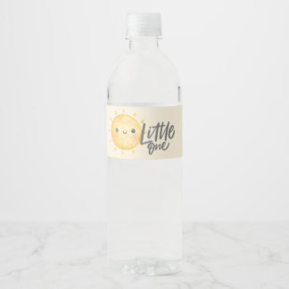 Sunshine Little One Baby Shower Water Bottle Label