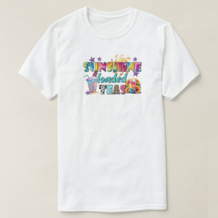 Sunshine & Loaded Teas Colorful Summer Vibes Tee