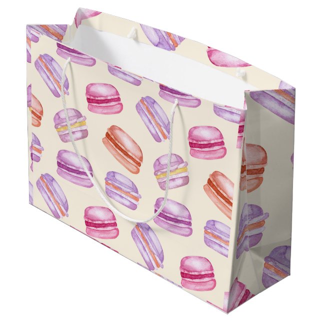 Sunshine Macarons Large Gift Bag (Back Angled)