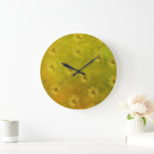 Sunshine Mixed Media Large Clock