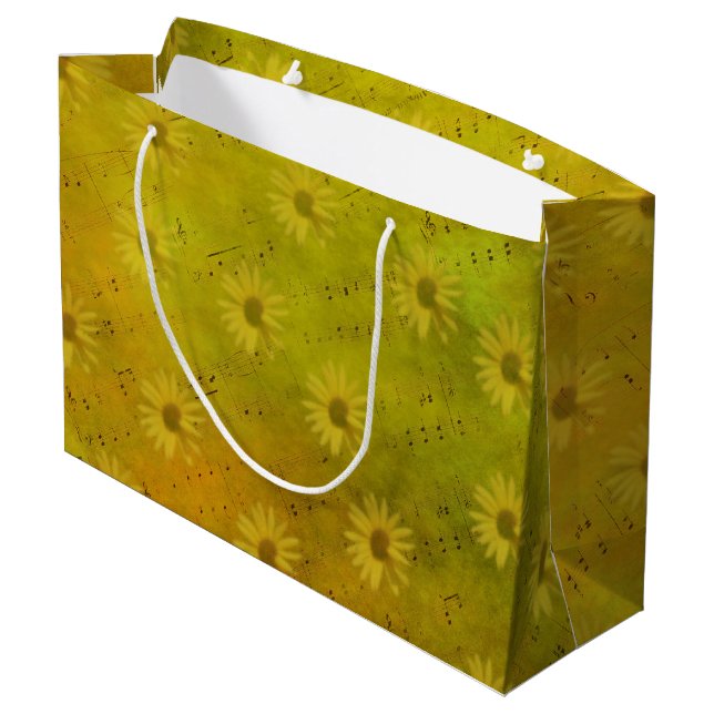 Sunshine Mixed Media Large Gift Bag (Back Angled)
