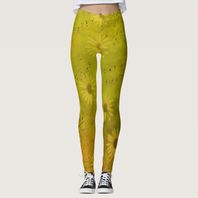Sunshine Mixed Media Leggings (Front)