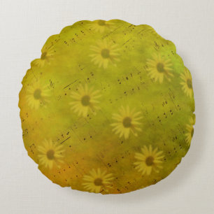 Sunshine Mixed Media Throw Pillow