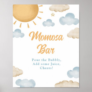 Sunshine Momosa Bar Baby Shower Poster