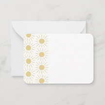 Sunshine notecard and envelope