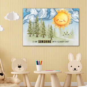 Sunshine on a Cloudy Day Inspirational Wall Art