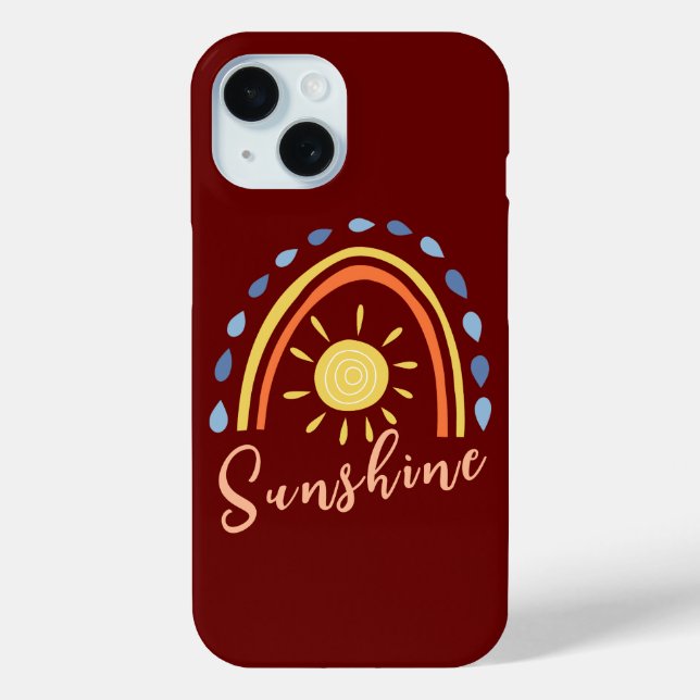 Sunshine on a Cloudy Day My Girl Inspired Rainbow Case-Mate iPhone Case (Back)
